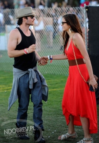  Nina Dobrev and Ian Somerhalder Spotted at Coachella