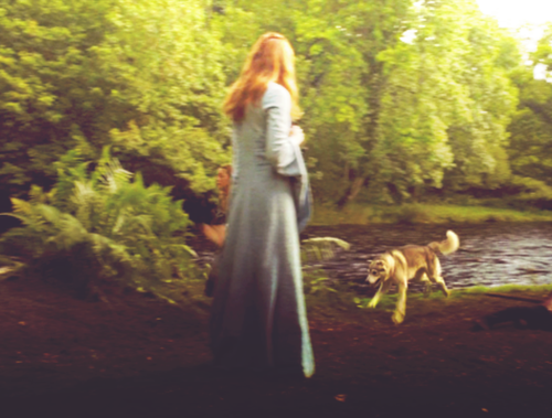 Nymeria and Sansa