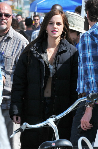 On the Set of The Bling Ring - April 12, 2012