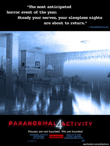  Paranormal Activity 4 peminat Poster