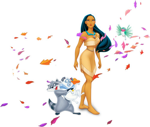 Walt Disney Images - Meeko, Percy, Pocahontas & Flit