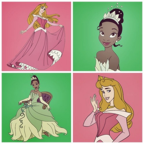  Princesses (Tiana + Aurora)