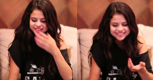  Selena answer to các câu hỏi of những người hâm mộ on her Iphone out