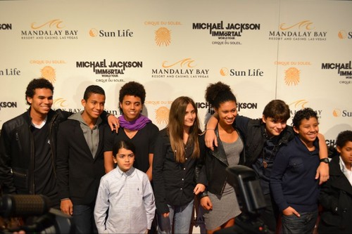  The jacksons kids at MJ Immortal world tour premiere