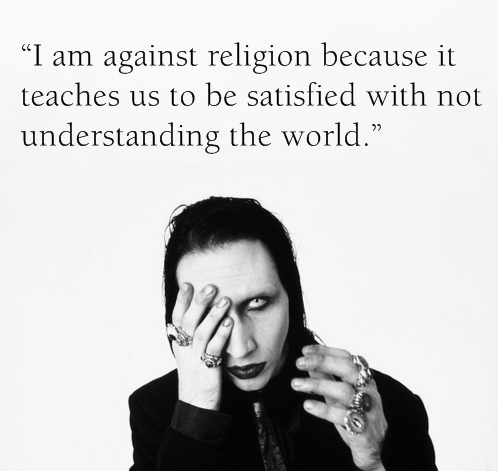  i'm against religion