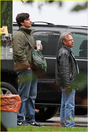  14 October 2010 on the set of Smallville
