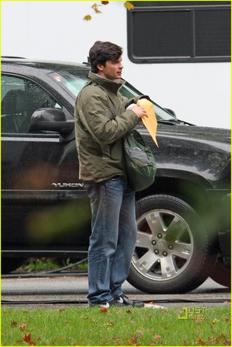  14 October 2010 on the set of Thị trấn Smallville
