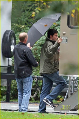  14 October 2010 on the set of Smallville