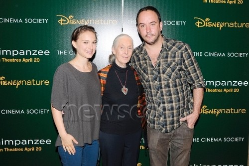 Attending a screening of "Chimpanzee" by hosts Disneynature & The Cinema Society, NYC (April 14th 20