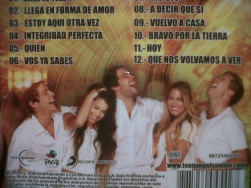  BACK OFF NEW CD OF TEEN anjos LA DESPEDIDA 2012