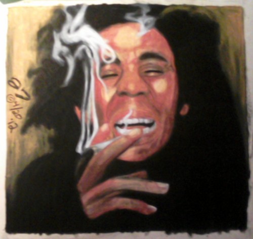  Bob Marley Oil Pastel