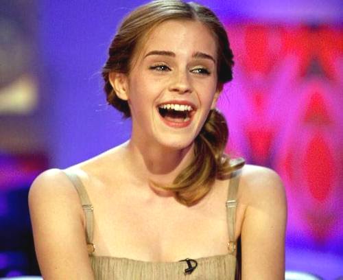  Emma Watson laughing