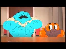  Gumball rolling his stomach lol!!! XD