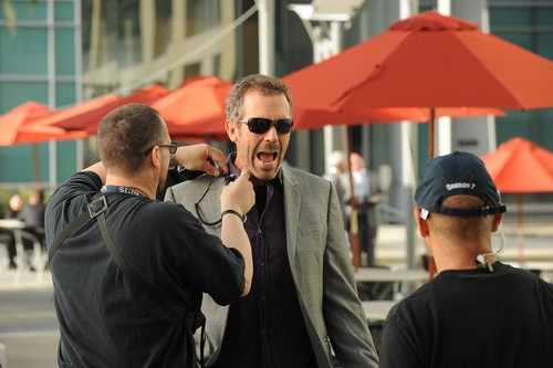  Hugh Laurie BTS of "We Need The Eggs".