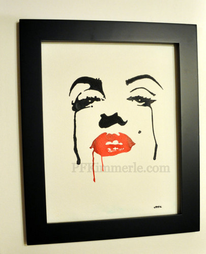  Marilyn Monroe Never Forgotten1 (watercolor) pader Art