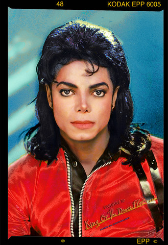 Michael Jackson holographic Label Photo 1990 