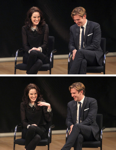 Michelle Dockery And Dan Stevens At The PBS Special Screening Of Downton Abbey <3