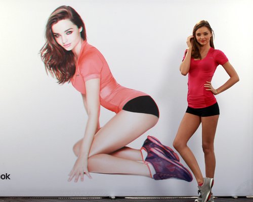  Miranda Kerr launching the Reebok Easytone campaign on the rooftop of the Bayerisch Hof Hotel
