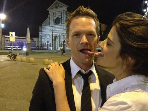  Neil and Cobie goof around in Florence, Italy
