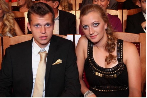  Petra Kvitova and her frightened boyfriend Adam Pavlasek