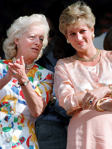 Princess Diana and her Mother