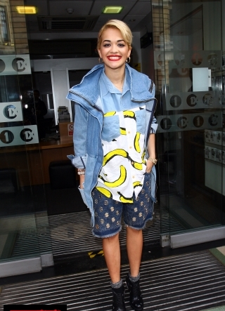 Rita Ora - At The Studios Of Radio 1 In London - April 19th 2012