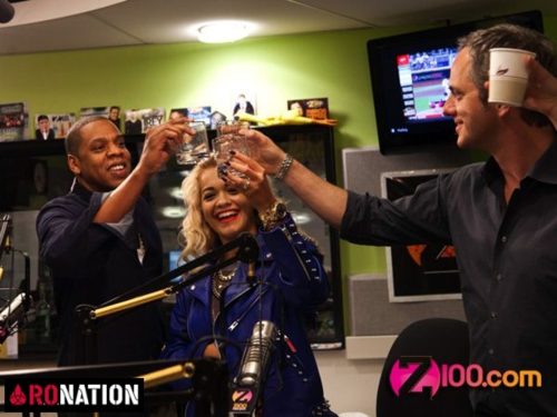  Rita Ora - Rita & Jay Z Visit Z100 New York - February 22nd 2012