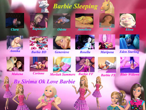  barbie sleeping