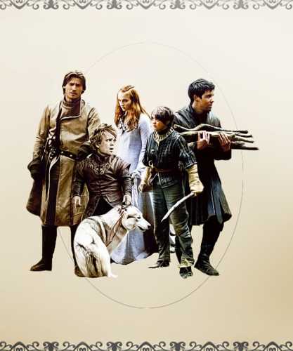  Jaime, Tyrion, Sansa, Arya & Gendry