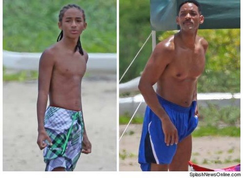  jaden and his dad shirtless