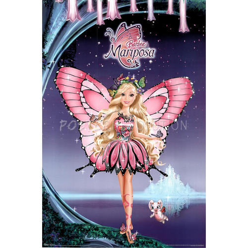  búp bê barbie Mariposa - Art Poster