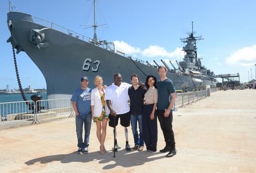 Battleship Photocall At The Battleship Missouri Memorial In Pearl Harbor [28 April 2012]
