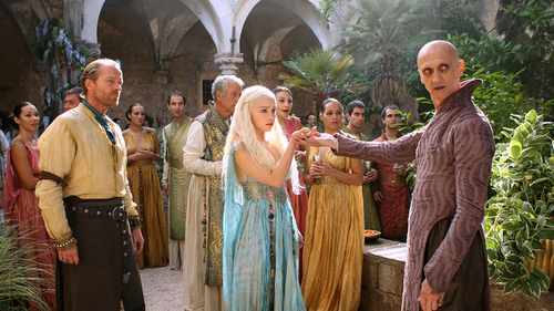 Daenerys and Jorah with Qartheen