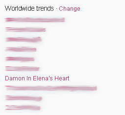  Damon in Elena's 心 - trending worldwide <3