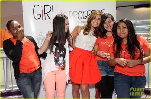 Eva - Eva and Cierra Ramirez at the charity screening of their film Girl in Progress, April 28, 2012