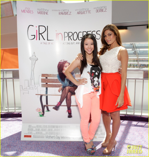  Eva - Eva and Cierra Ramirez at the charity screening of their film Girl in Progress, April 28, 2012