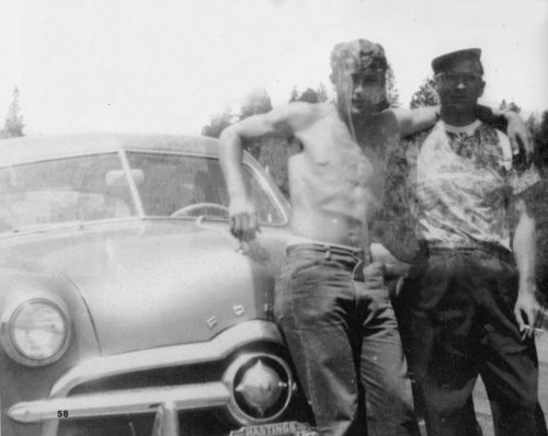  James Dean with father Winton