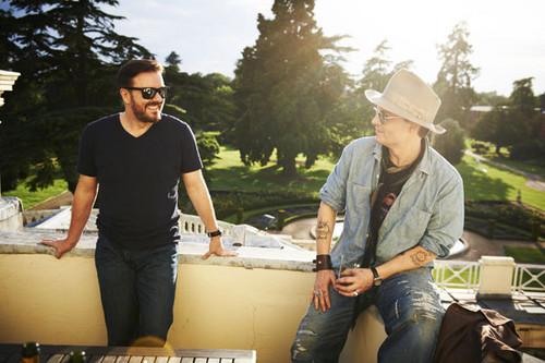 Ricky Gervais and Johnny Depp
