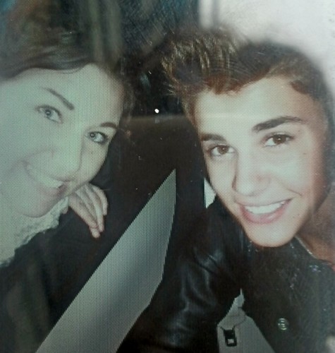 Justin with a fan 