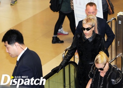  Lady Gaga leaving Seoul, South Korea.
