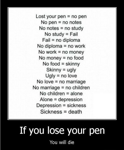  Losing pen