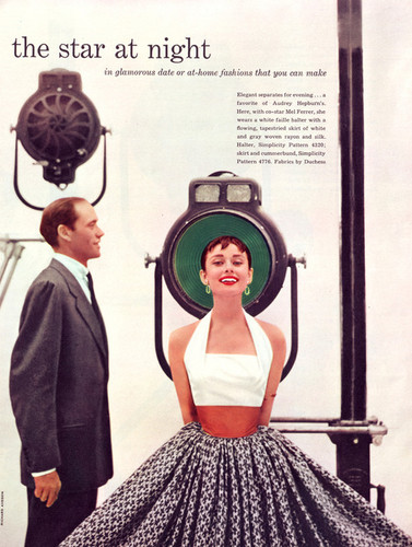  Mel Ferrer and Audrey Hepburn Magazine 文章