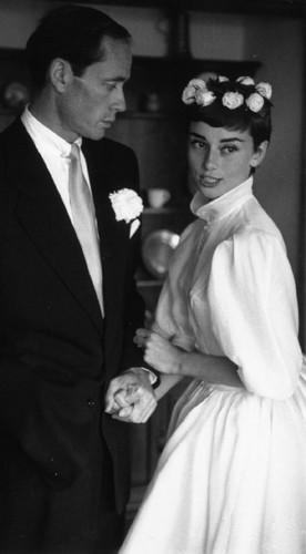 Mel Ferrer and Audrey Hepburn's Wedding - Audrey Hepburn and Mel Ferrer ...