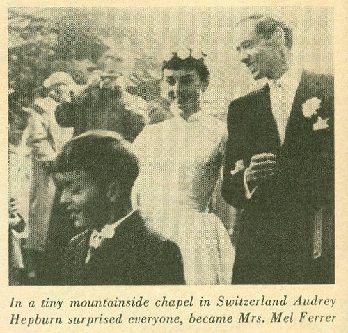  Mel Ferrer and Audrey Hepburn's Wedding