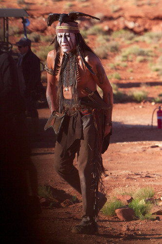 On the set of the lone ranger