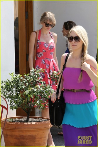 Taylor Leaving The Huckleberry Bakery and Cafe on Sunday, 4/29/2012