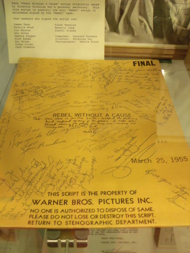  The script of East of Eden signed oleh the cast.
