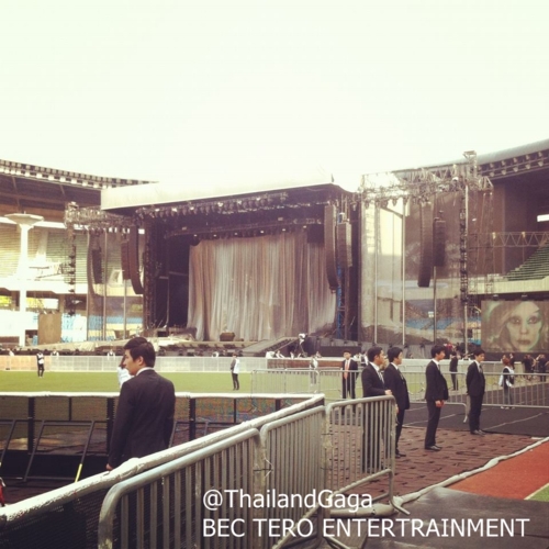  The stage before the konser