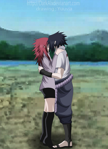  sasuke x karin 키스