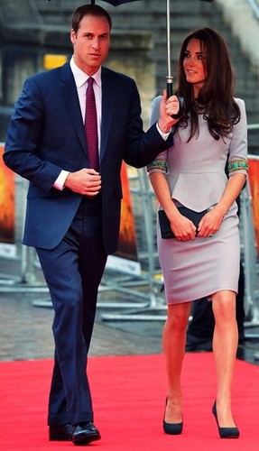  the Duke and Duchess of Cambridge attend the premiere of African gatos